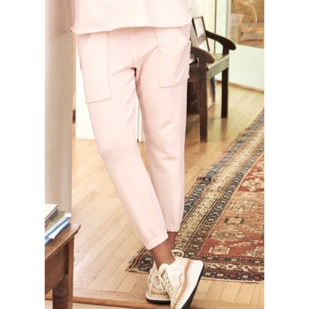 Frank & Eileen Eamon Jogger Pants S 100% Cotton Vintage Rose Casual NEW $238